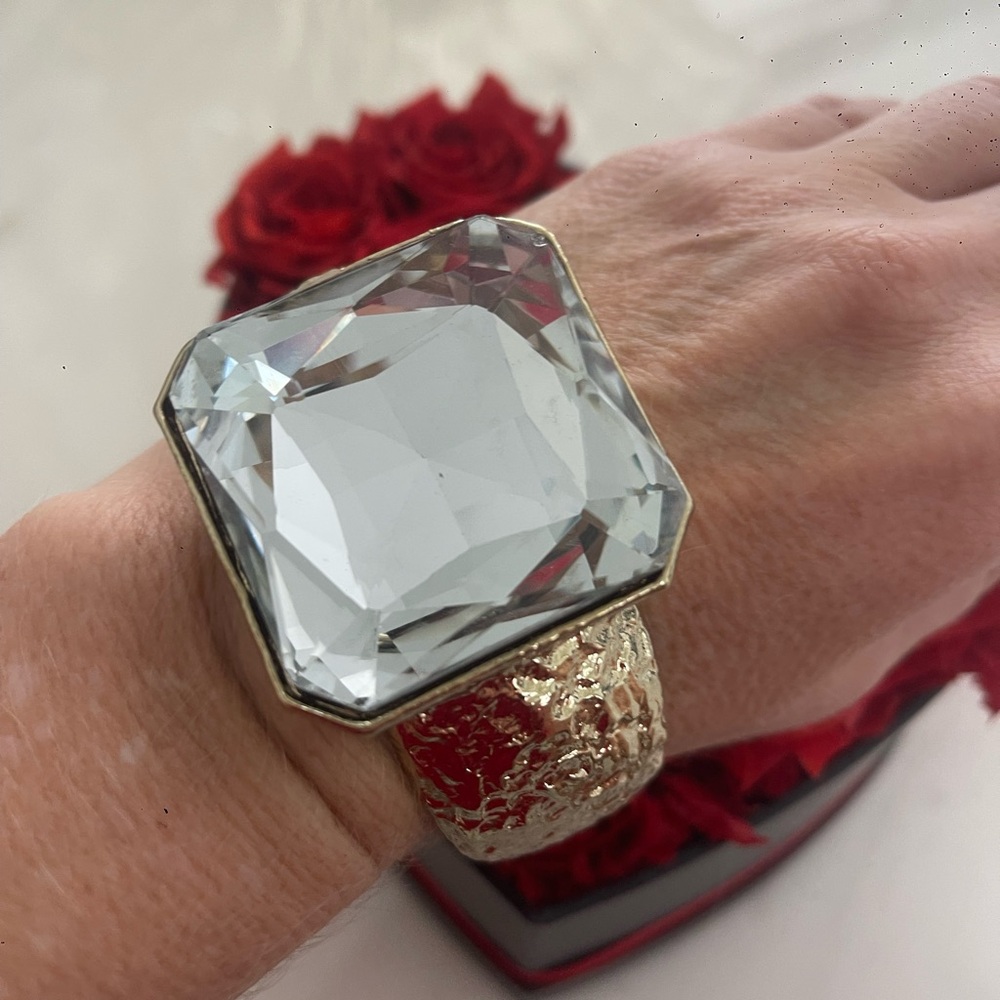 Elegant Gold and Silver Crystal Bracelet million dollar style 🙌